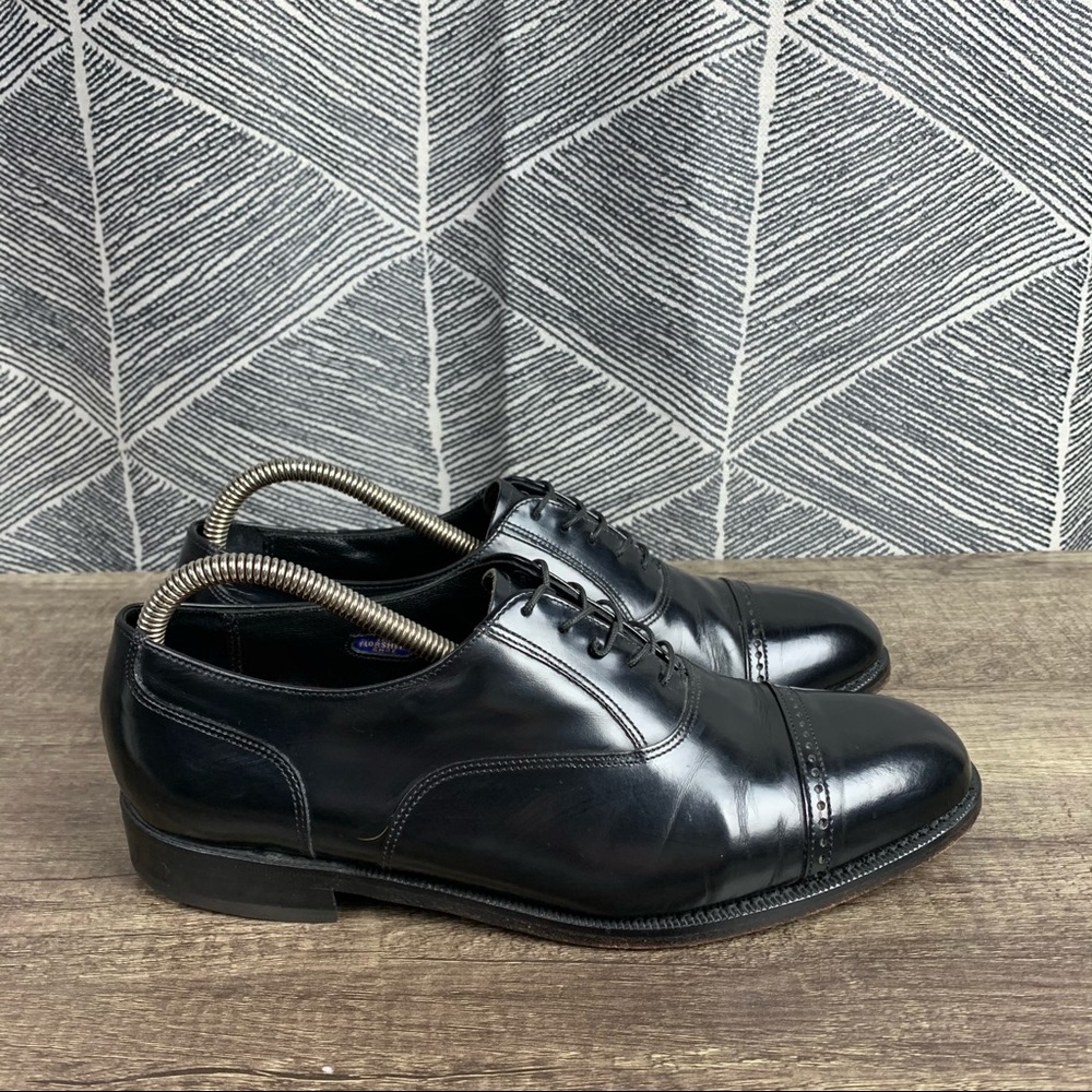 Men's Black Lexington Cap Toe Oxford 8.5